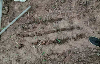 液壓犀牛土壤取樣鉆機(jī)打孔演示 液壓犀牛土壤取樣鉆機(jī)打孔演示