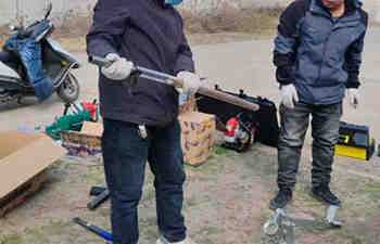 犀牛取樣鉆機(jī)演示交付