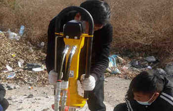 液壓取樣鉆機交付演示